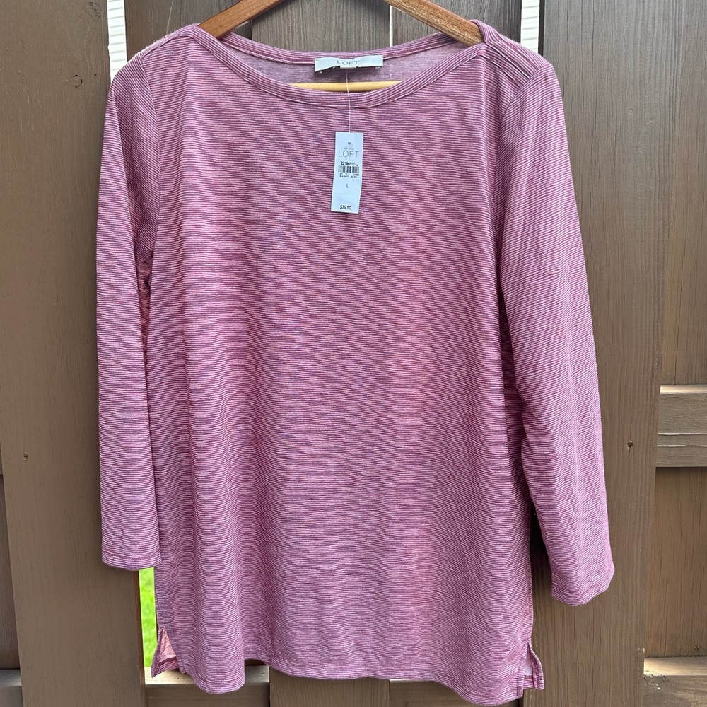 NWT LOFT 3/4 sleeve top